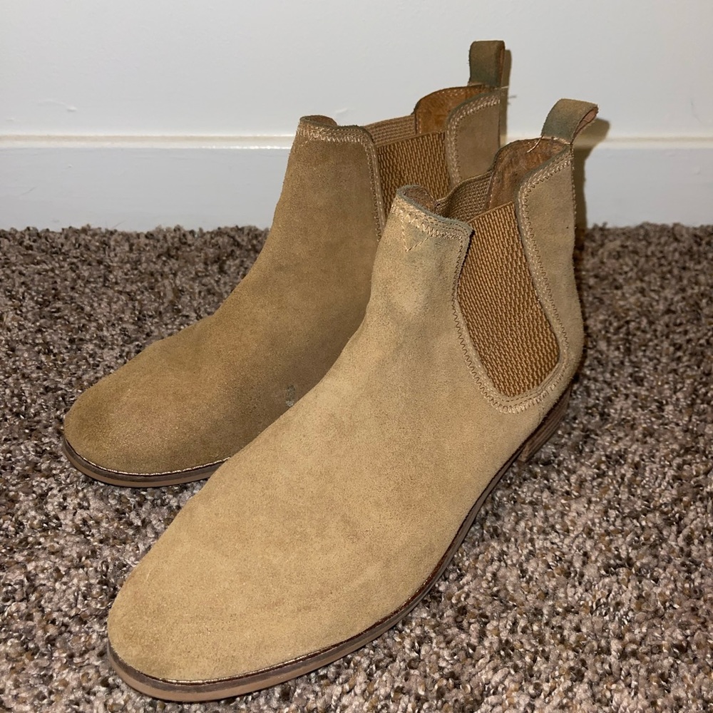Brown Suede Booties